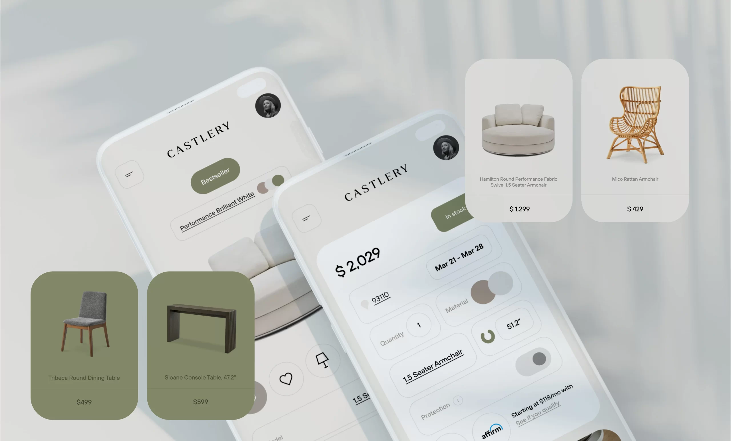 Castlery 2024, Furniture Art Direction, eCommerce, UI Design, UX Design, UX Research